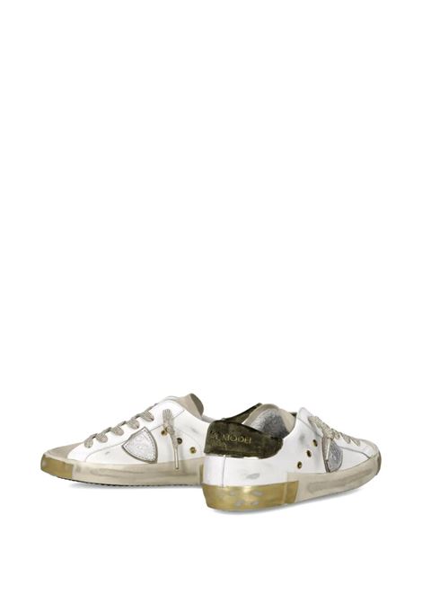 Sneaker Prsx in Bianco, Oro e Marrone PHILIPPE MODEL | PRLDXE07